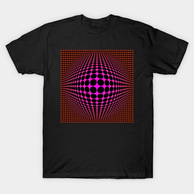 Homage to Vasarely 6 T-Shirt by MichaelaGrove